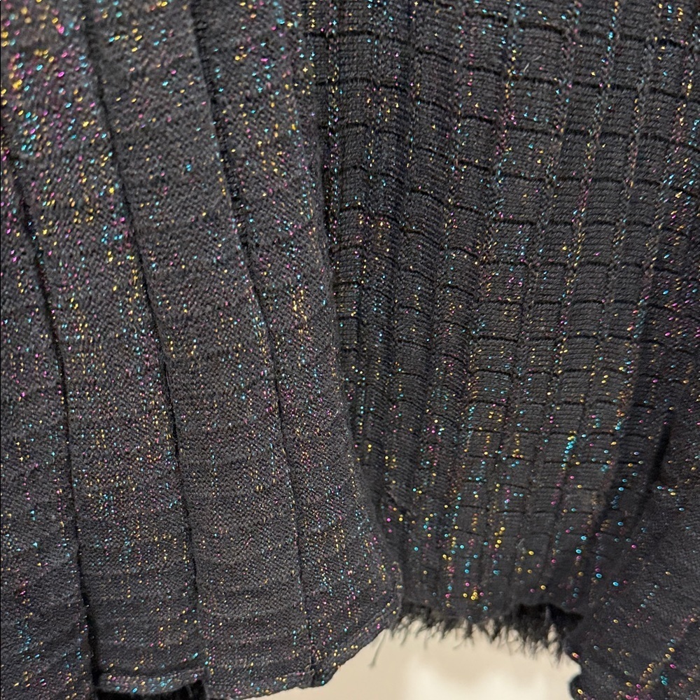 Lauren Michelle Black Fuzzy Cardigan - Picture 4 of 4